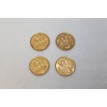 G.B. Victoria O.H. gold Sovereigns - 1893, 1894S and 1895M (x 2).