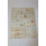 Postal History - Benham folder containing Penny and Twopenny post - including Chancery Lane, Kew,