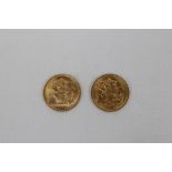 G.B. Elizabeth II gold Sovereigns - 1968 (x 2).