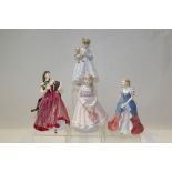 Three Royal Worcester limited edition figures - I Wish, I Hope and I Dream - all with certificates,