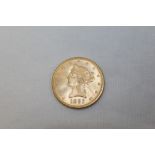 U.S.A. Coronet Head gold Ten Dollars - 1893 (N.B.