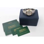 Gentlemen's Seiko Arctura Kinetic Chronograph wristwatch with original Certificate of Guarantee and