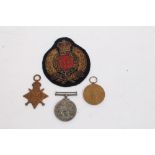 First World War trio - comprising 1914 - 1915 Star, War and Victory medals, named to 17423 PTE. F.