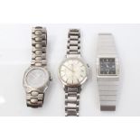 1970s gentlemen's Bucherer stainless steel wristwatch,