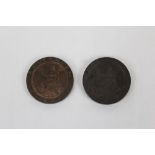 G.B. George III copper Twopence - 1797 (x 2), one AVF, the other AEF (N.B.