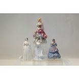 Two Coalport limited edition figures - Queen Victoria no. 1128 of 7,500 and Lillie Langtry no.