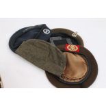 German Infantry side cap, Royal Army Ordnance Corps belt,