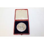 Medallion - G.B. Coronation of Edward VII - 1902 silver medallion (N.B. diameter 56mm).