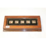 Late 19th / early 20th century electrical servants' bell box with indicators for five rooms