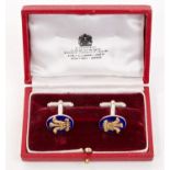 HRH The Prince of Wales - a fine and rare pair of Royal Presentation silver gilt,