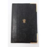 HRH The Prince of Wales - Royal Presentation leather wallet with gilt embossed Prince of Wales