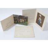 HM Queen Elizabeth II and HRH The Duke of Edinburgh - 1968 Christmas card with twin gilt Royal