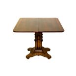 Good George IV rosewood tea table in the Gothic style,