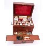 Good George III mahogany apothecary box,