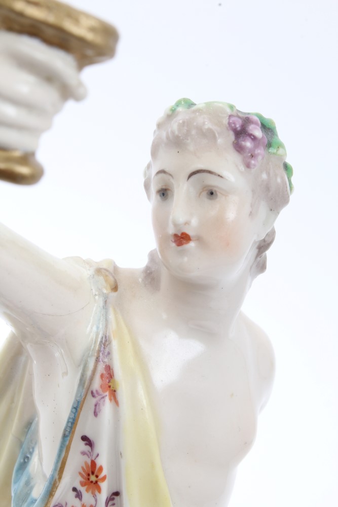 18th century Derby figure of a Bacchanalian reveller, - Image 3 of 9