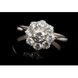 Diamond cluster ring,