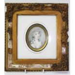 Attributed to Andrew Plimer (1763 - 1837), watercolour on ivory - miniature portrait of a lady,