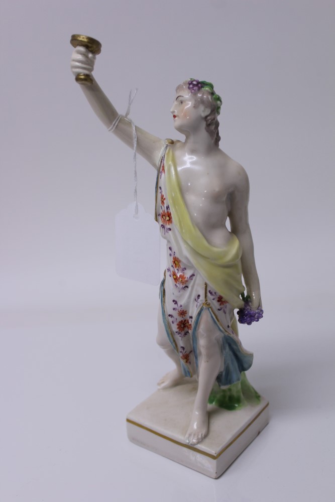 18th century Derby figure of a Bacchanalian reveller, - Image 9 of 9