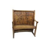 Of local interest: Late 18th / early 19th century elm bow back settle, possibly East Anglian,