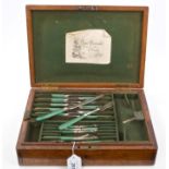 William IV part dessert set - comprising twelve pairs dessert knives and forks with silver blades