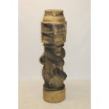 Very large 'Spiralvent' terracotta chimney pot,