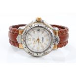 Gentlemen's Tag Heuer Professional wristwatch with date in stainless steel and gilt metal case,