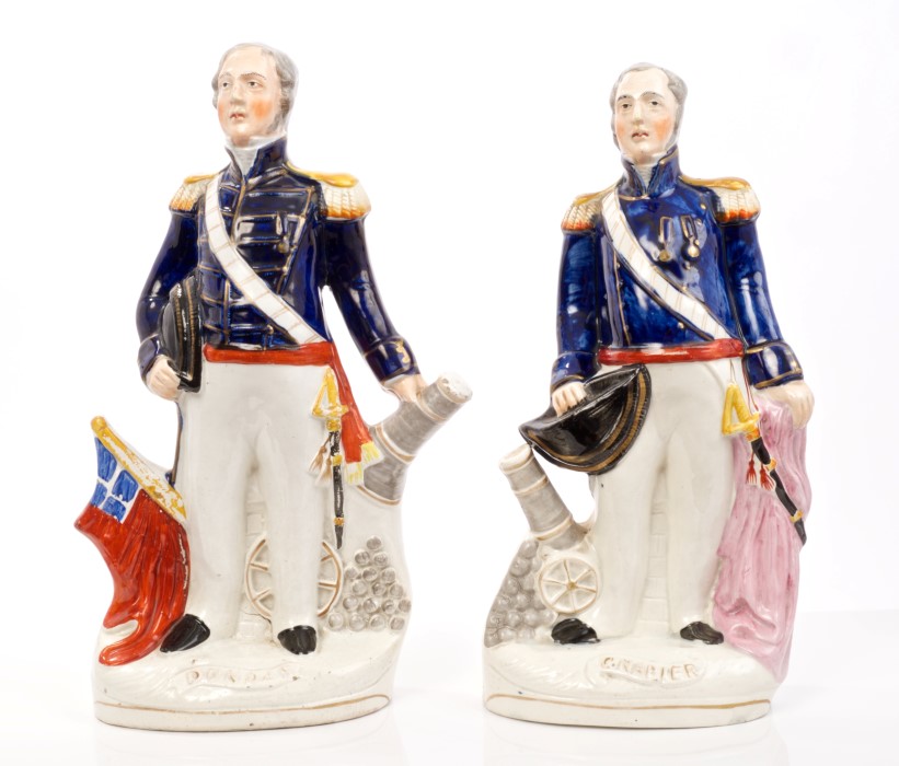 Victorian Staffordshire figure of Emperor Louis Napoleon in uniform, - Image 2 of 4