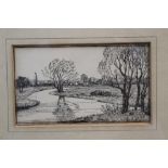 Elizabeth Kenyon, collection of sixteen linocuts depicting views of Dedham, Flatford, Stratford St.