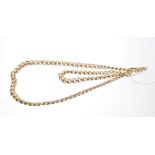 Good quality gold (9ct) necklace and matching bracelet with graduated links CONDITION