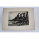 Charles Henry Baskett (1872 - 1953), collection of eight aquatints - The Road to the Uplands, Poole,