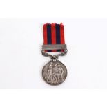 Victorian India General Service medal with one clasp - Burma 1885 - 1887, named to 43576 Act. Bombr.