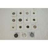 G.B. Charles II to Victoria, mixed silver coinage - to include Threepence 1679.
