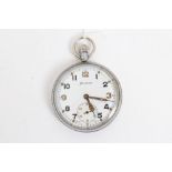 British Military open faced pocket watch, by Helvetia,