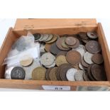 World - mixed coins and banknotes - to include 4th Cent Roman. AE.