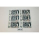 Banknotes - G.B. QEII. Series 'C' Hollom blue Five Pound notes (Feb.