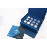 World - The Royal Mint Queen Elizabeth II Diamond Jubilee Twenty-Four Coin Silver Proof Set and one