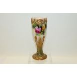 Jenny Lander for Royal Worcester - vase of tapering quatrefoil form,