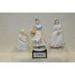 Two Royal Worcester limited edition figures - The Village Bride and Bakers Wife.