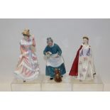 Five Royal Doulton figures - The Favourite HN2249, Sharon HN3603, Bess HN2002,