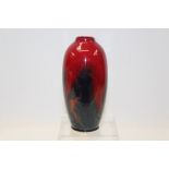 Royal Doulton Sung flambé vase with mottled glaze to body, printed marks to base - Sung, FM, Noke,