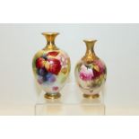 Kitty Blake for Royal Worcester- vase, decorated with hand painted flowers,