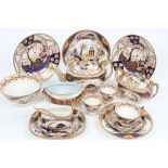 Collection of early 19th century English Imari teawares - predominately no.