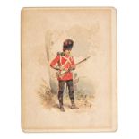 Orlando Norrie (1832 - 1901), Guards Regiment, signed, 13.5cm x 10.