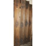Rare set of four 18th Century French finely carved oak furnishing panels in the rococo style,