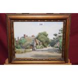 Thompson Hodgson Liddell (1860 - 1925), watercolour - Cropthorne, Worcestershire, signed,