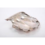 Italian silver dish of shell form,