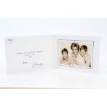 Diana Princess of Wales - signed 1994 Christmas card with gilt Royal cipher to cover and photograph