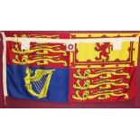 HRH Prince Edward Earl of Wessex - Royal Standard printed and embroidered cotton with bold colours,