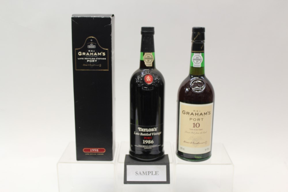 Port - seven bottles, Graham's 10 year old (3), Graham's 1998,