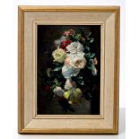 *Stuart Scott Somerville (1908 - 1983), oil on panel - still life of roses, signed and dated '68,